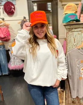 Copper Rose Trucker in Orange