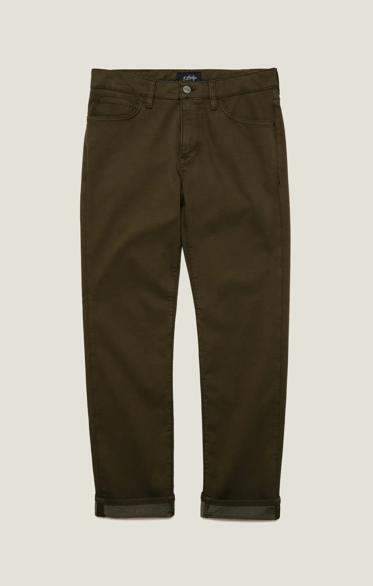 Courage Straight Leg Pants in Dusky Green Coolmax