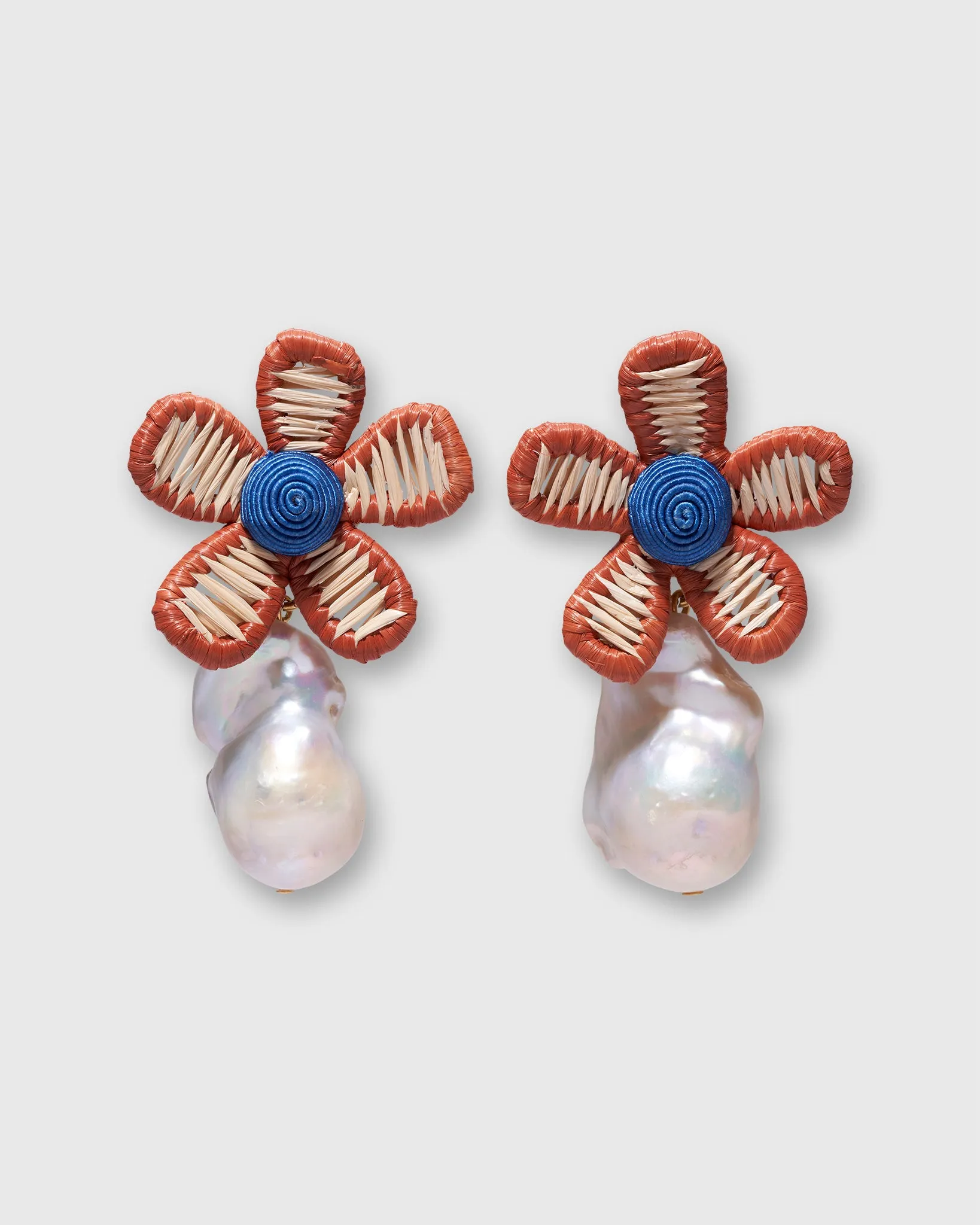 Crown Daisy Clip-On Earrings in Multi