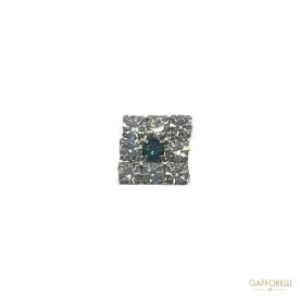 Cufflink with Squared Rhinestone Detail U61 Gem - Gafforelli Srl