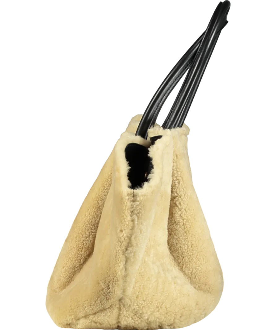 DeMellier London Natural Midi Shearling New York Tote Bag