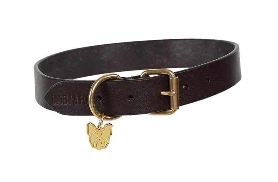 Digby & Fox Flat Leather Dog Collar