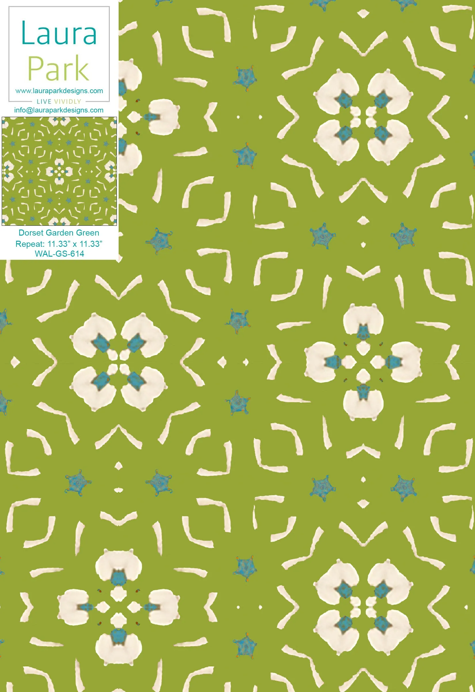 Dorset Garden Green Wallpaper