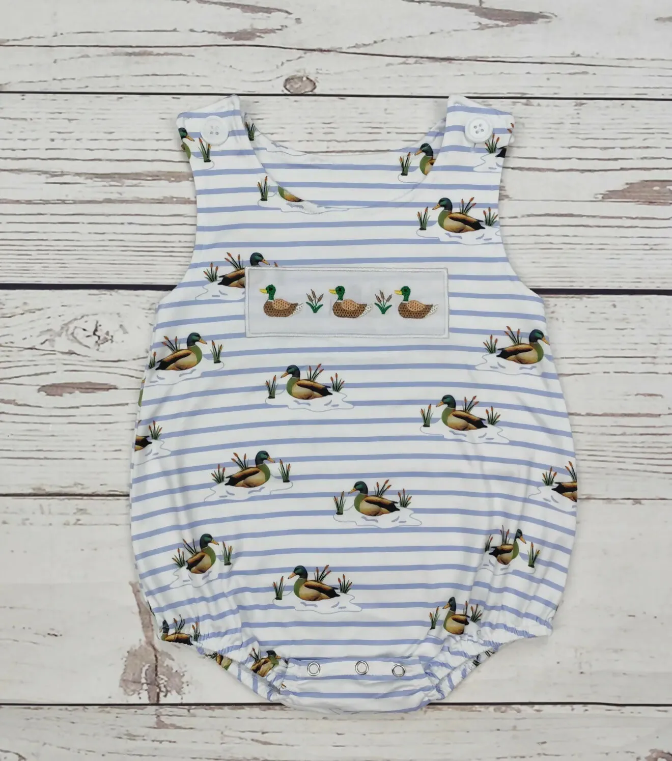 Duck Applique Bubble Outfit