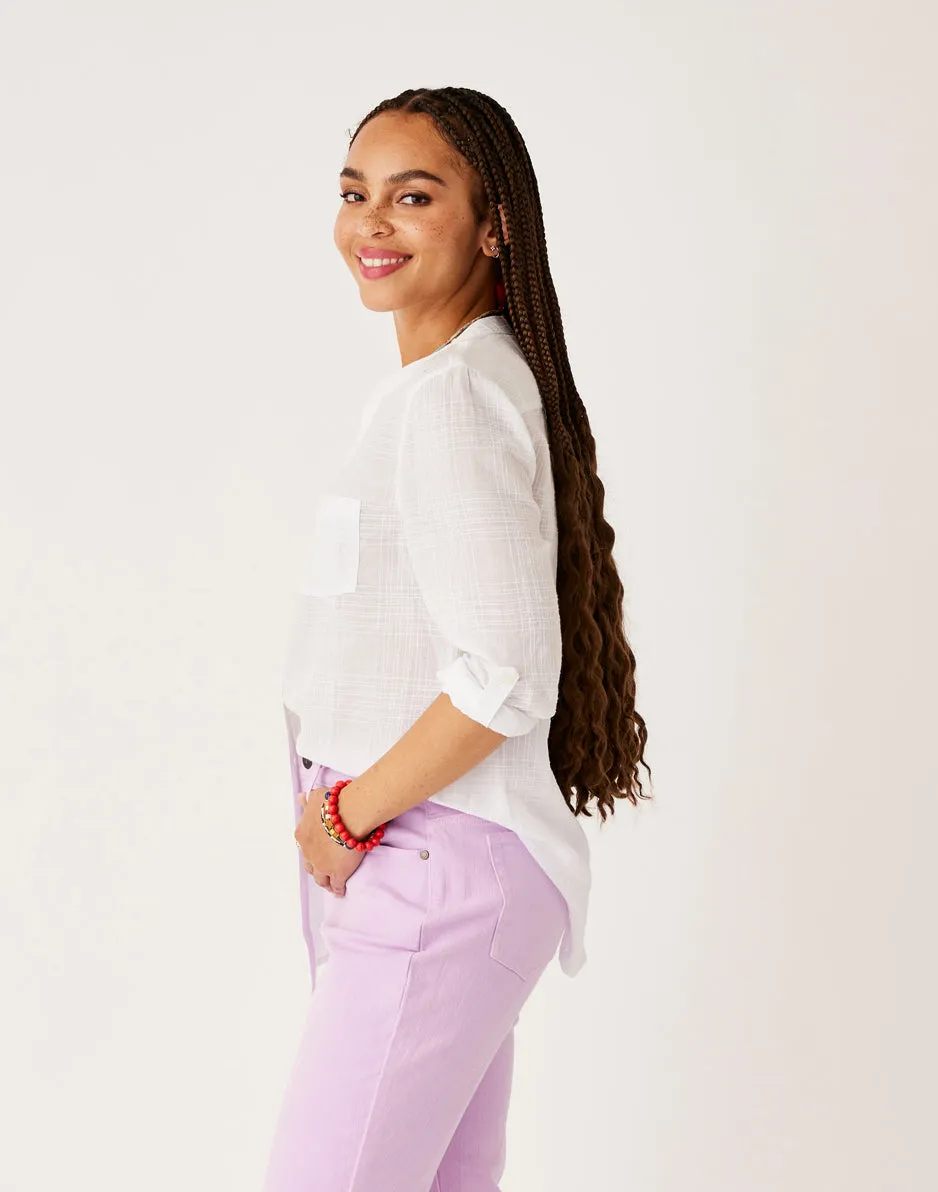 Dylan Textured Tunic: Cloud