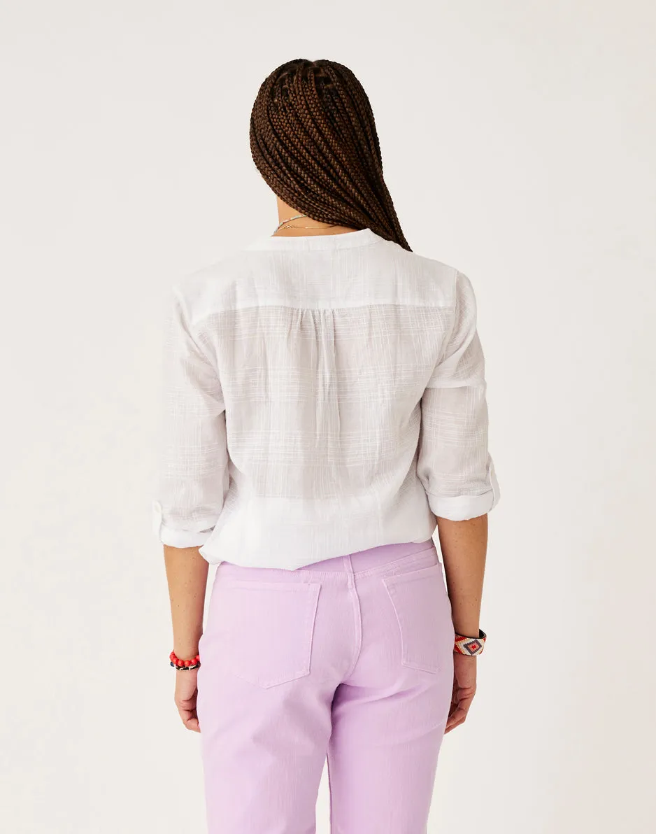 Dylan Textured Tunic: Cloud