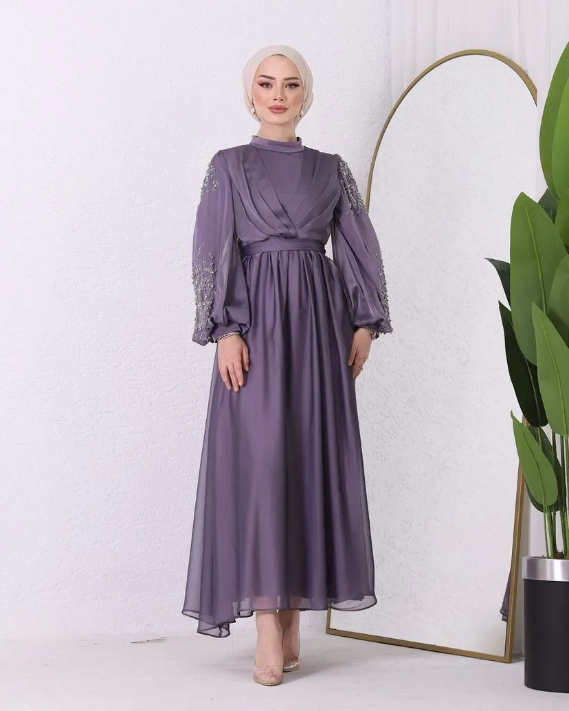 Evening Chiffon Dress - Lined || S23