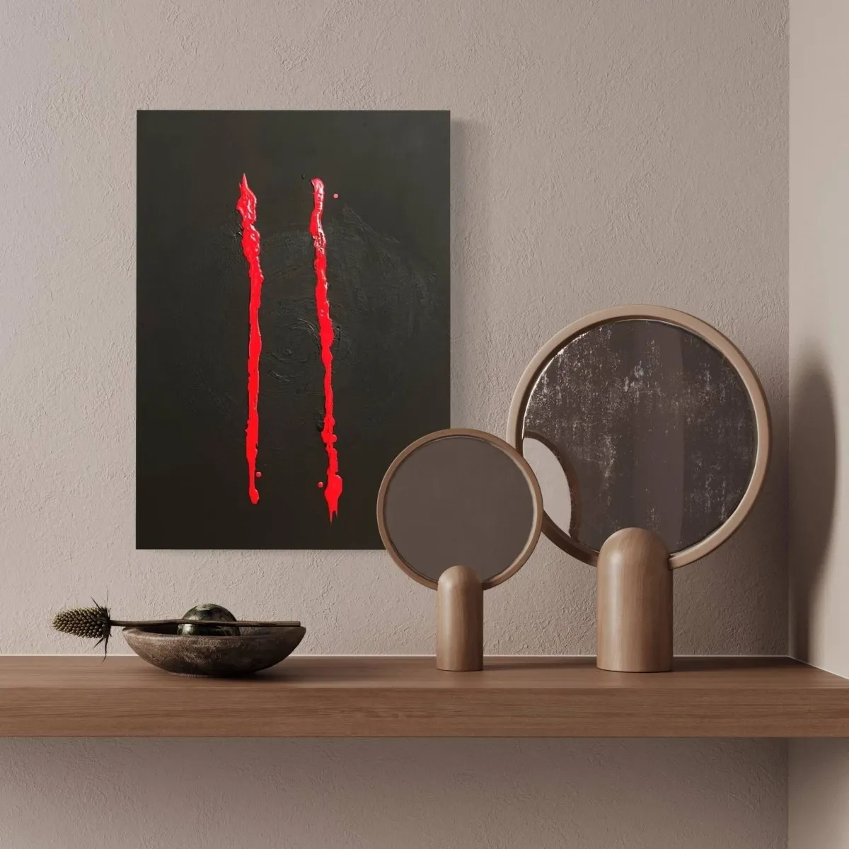 Existence and Live Original Painting on Canvas
