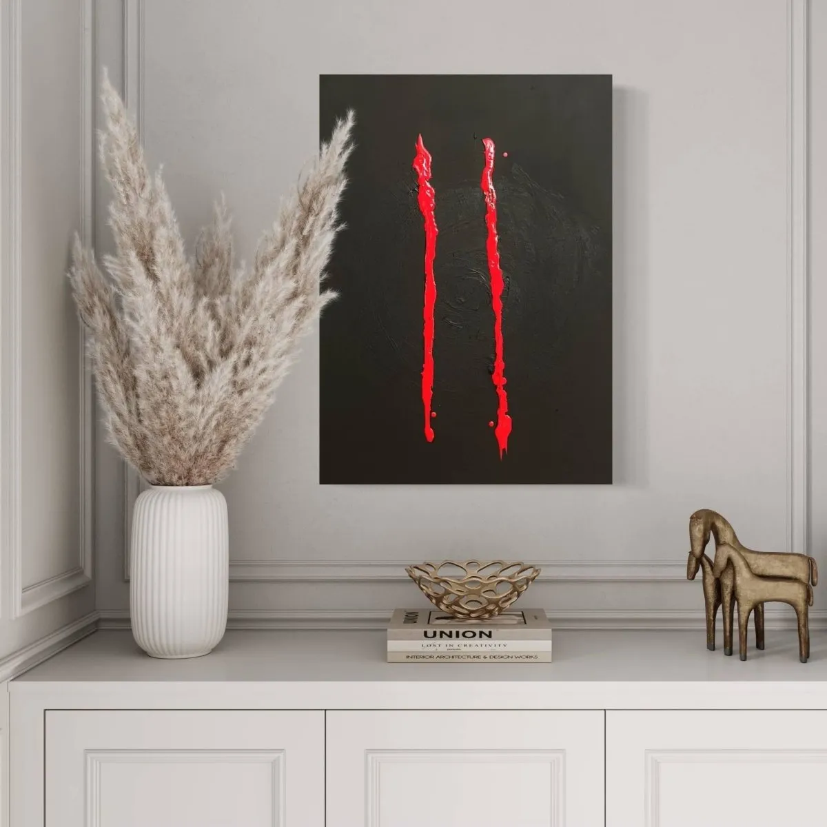Existence and Live Original Painting on Canvas