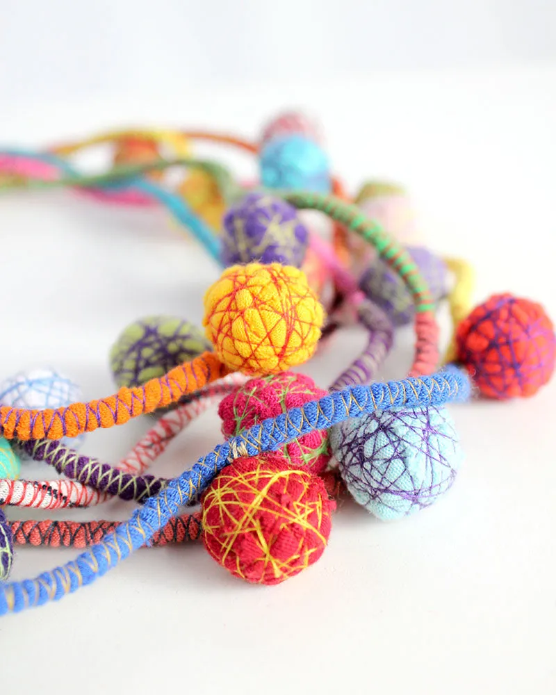 Fiorella Recycled Textile Necklace