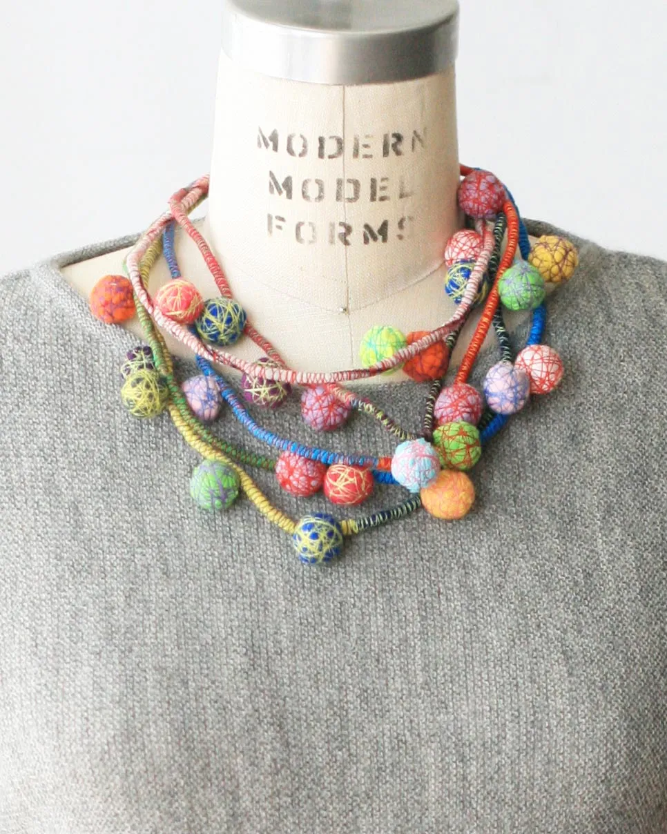 Fiorella Recycled Textile Necklace