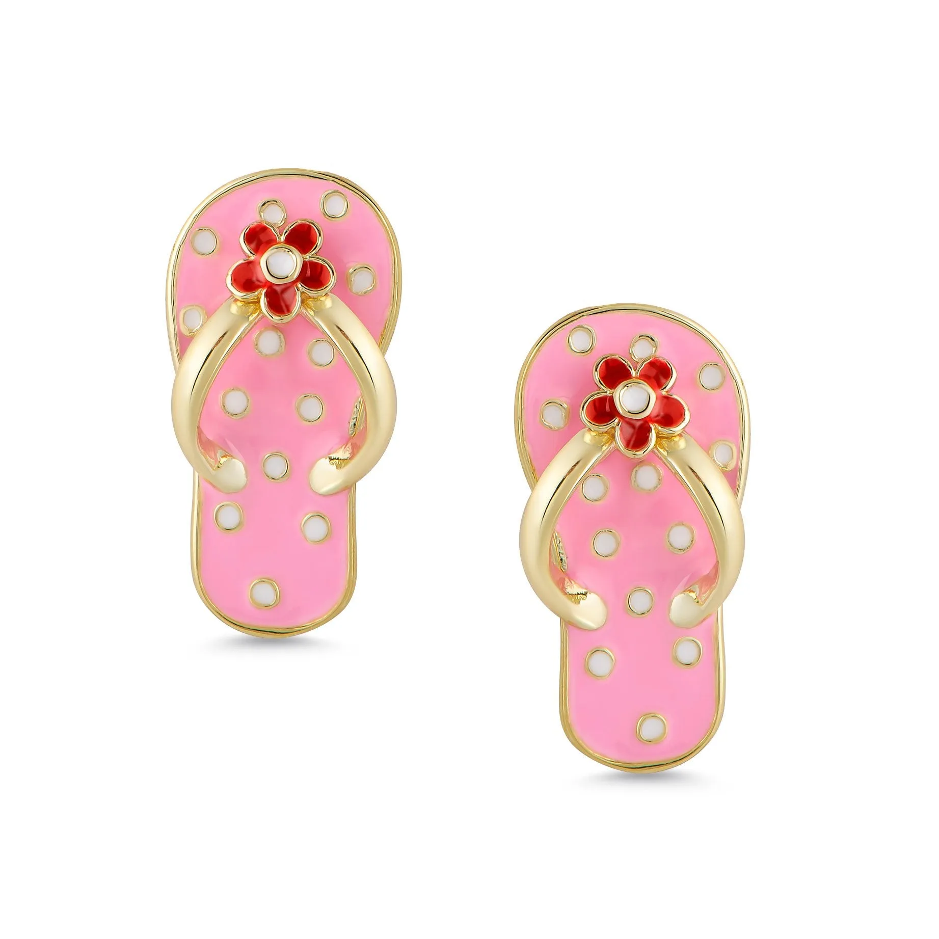 Flip Flop Stud Earrings and Necklace Set