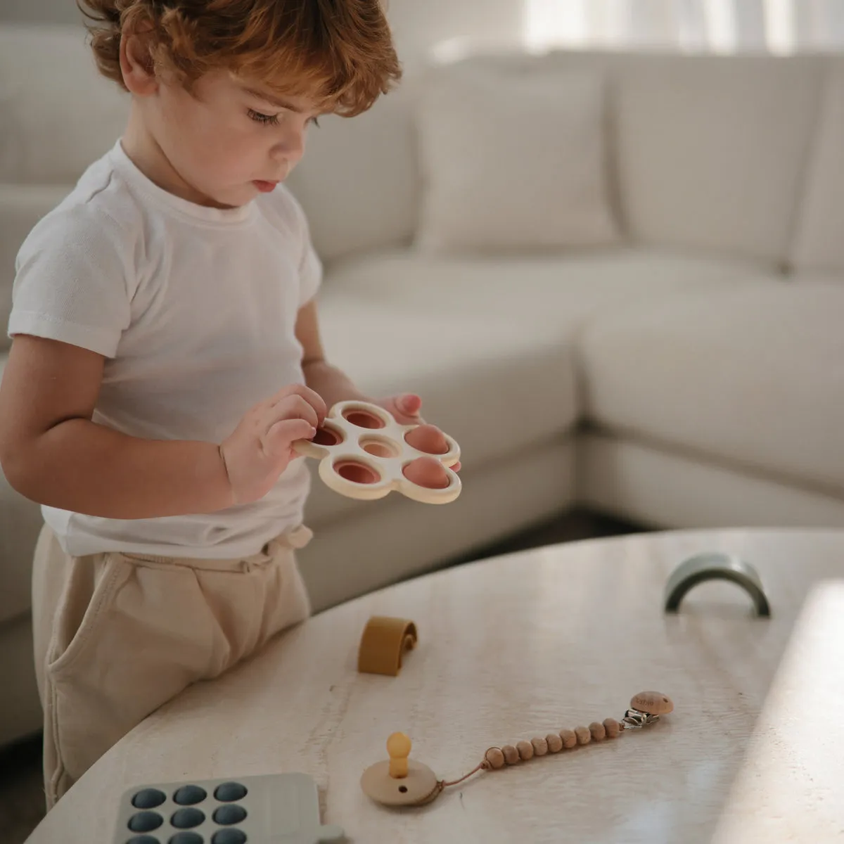 Flower Press Baby Toy (Dried Thyme/Natural/Shifting Sand)