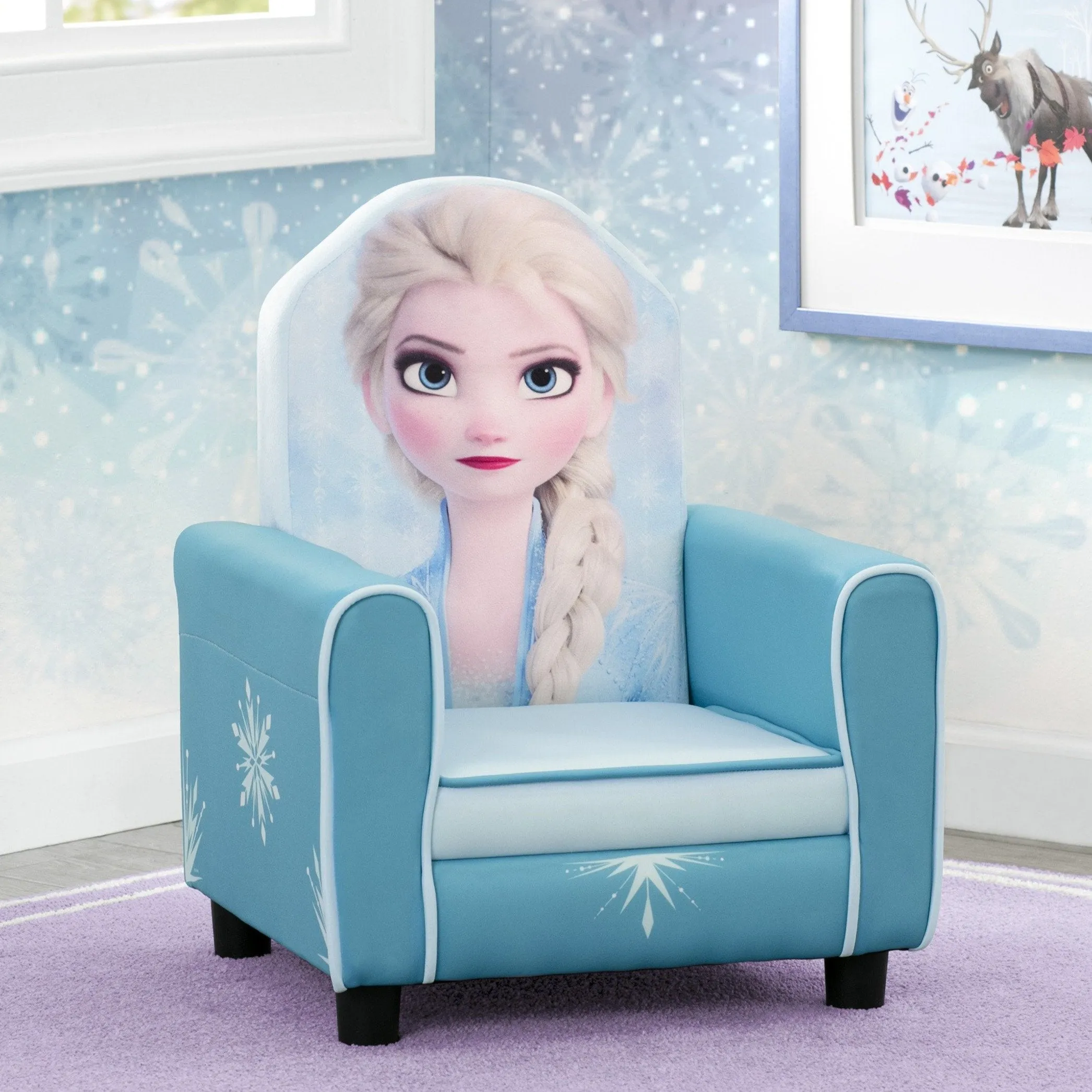 Frozen II Elsa Figural Upholstered Kids Chair