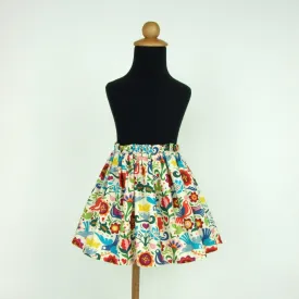 Girl's Paloma Doves Aline Skirt #GS-D478