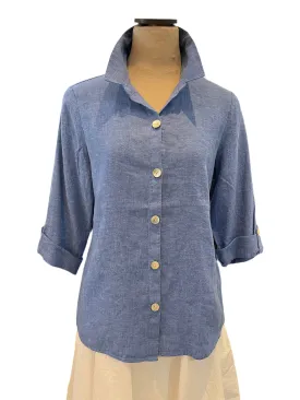 Habitat Sale, 41526 Shaped Shirt, Twilight 50% Off Regular Price