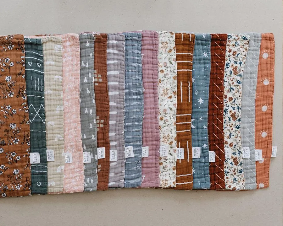 Harvest Floral Burp Cloth