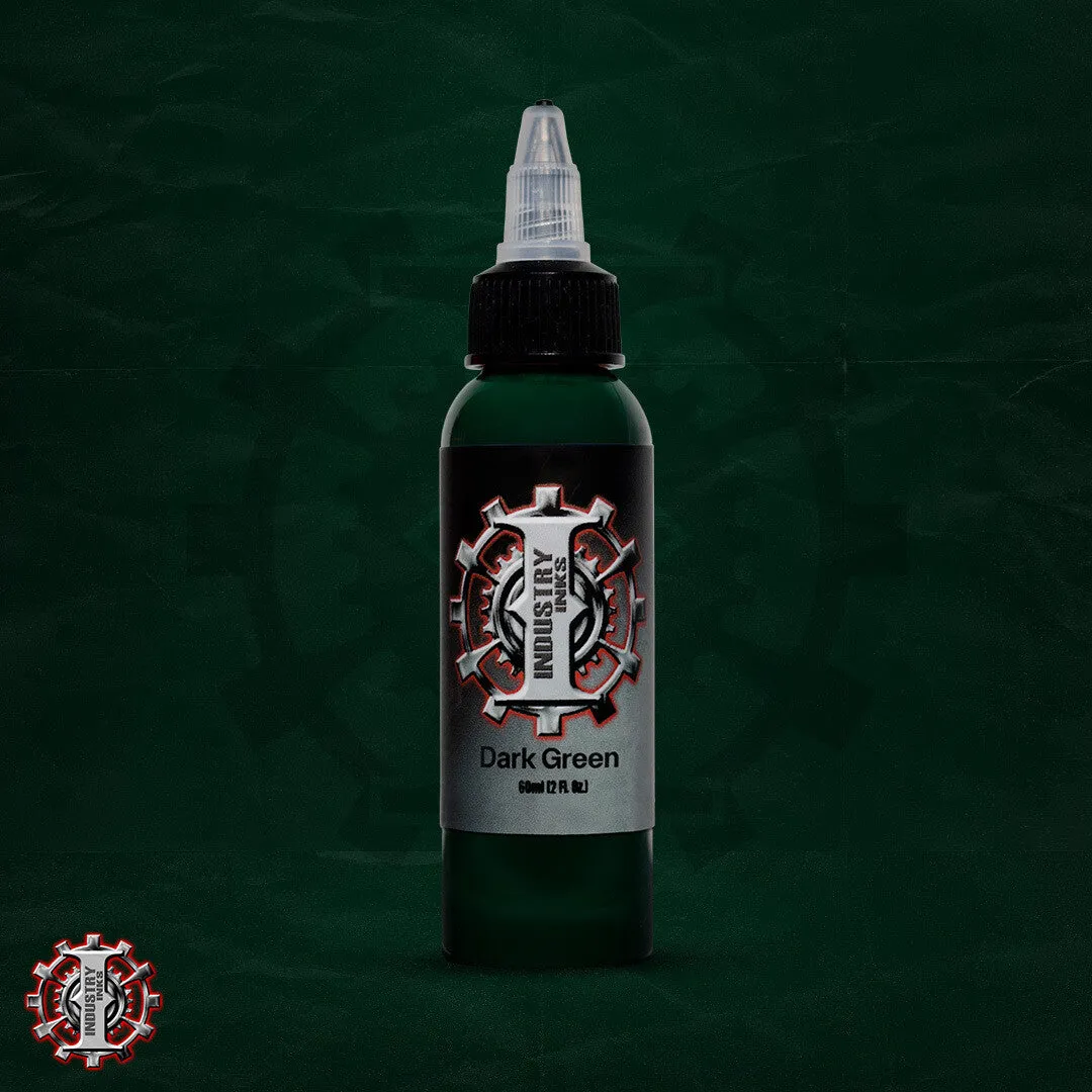Industry Inks - Dark Green Tattoo Ink