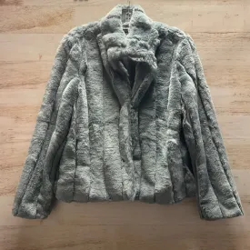 Jacket Faux Fur & Sherpa By Hyfve In Grey, Size: S