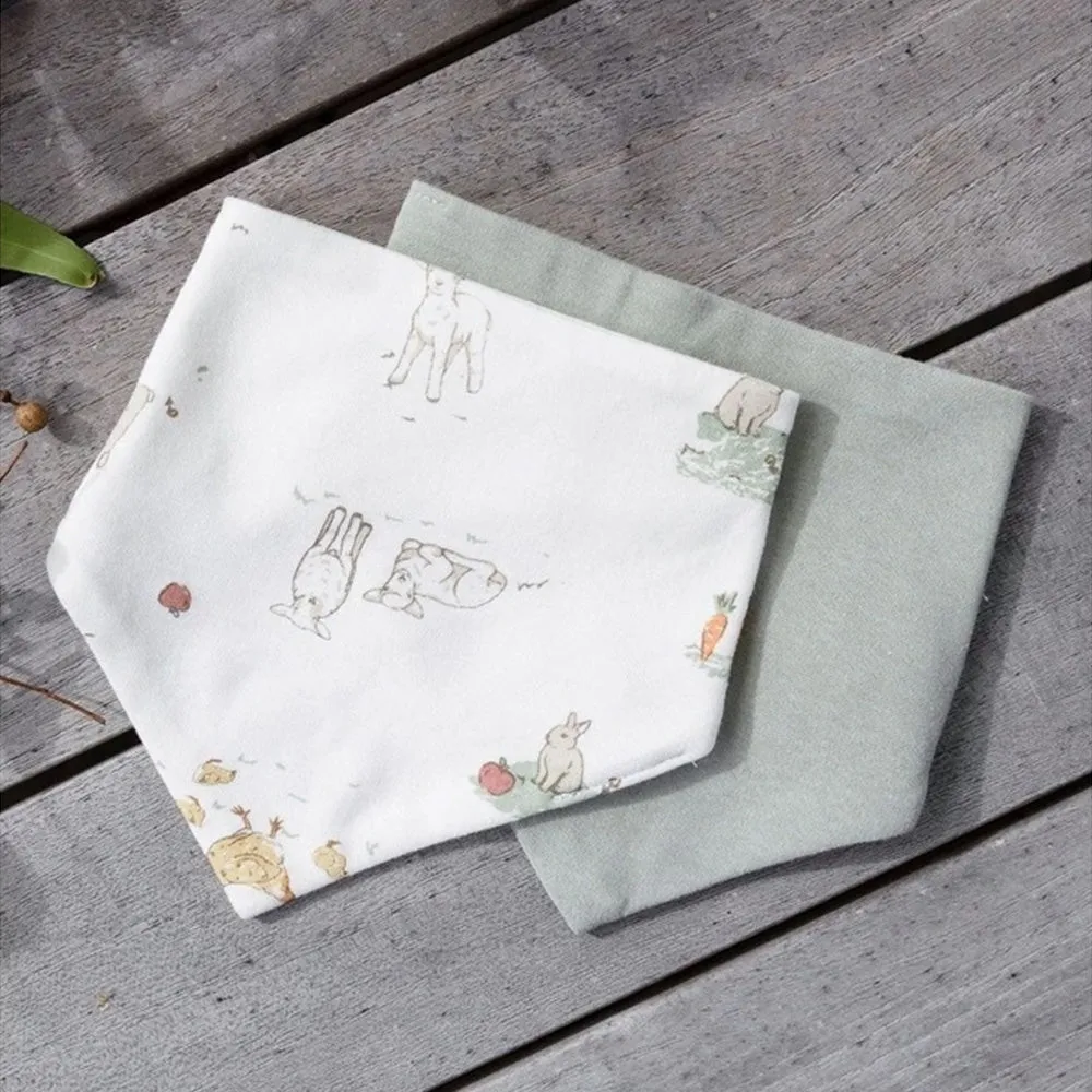 Jersey Baby Bib 2 Pack - Farmyard Lamb