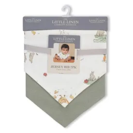Jersey Baby Bib 2 Pack - Farmyard Lamb