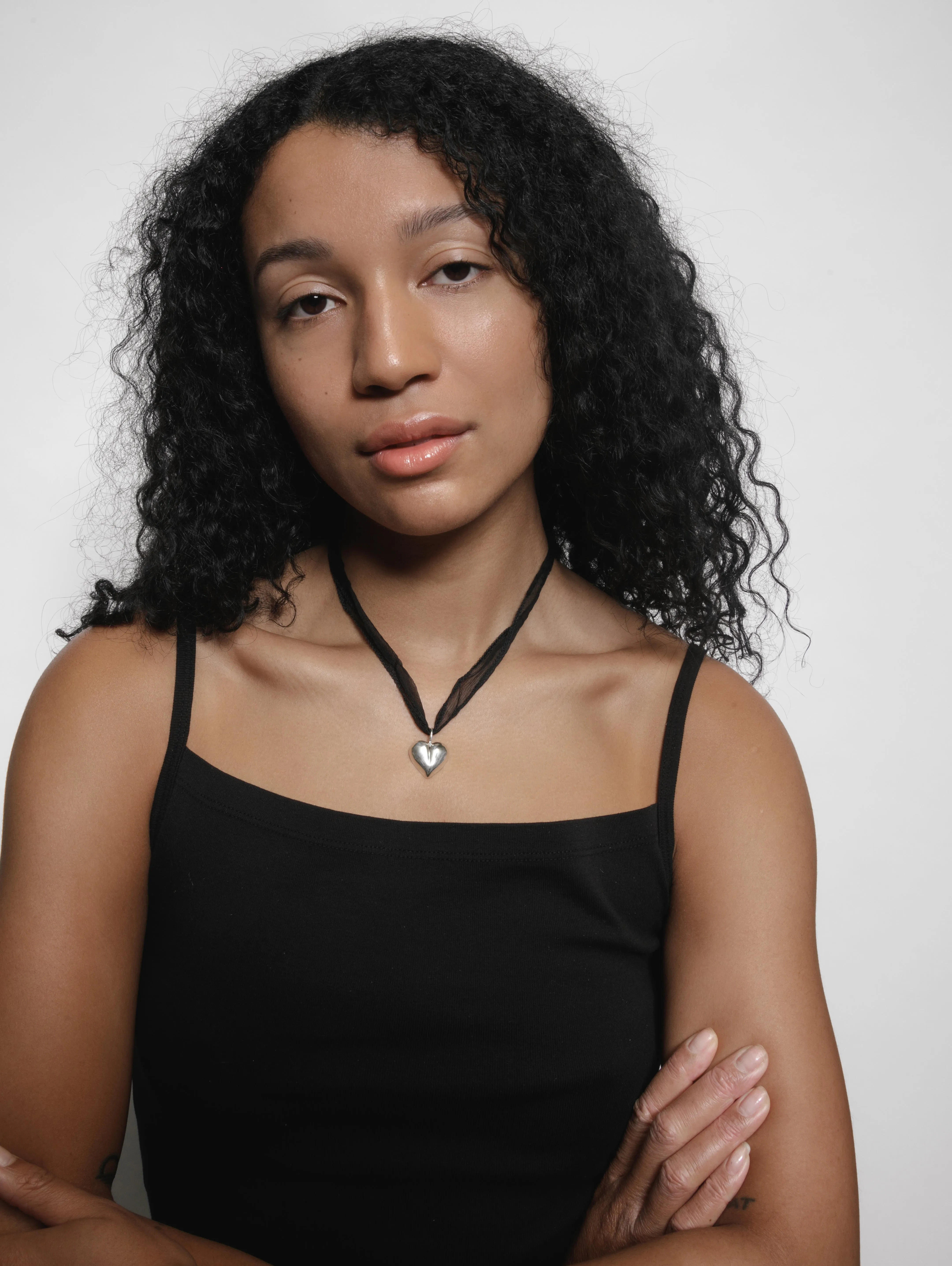 Joni Necklace in Black (Sample)