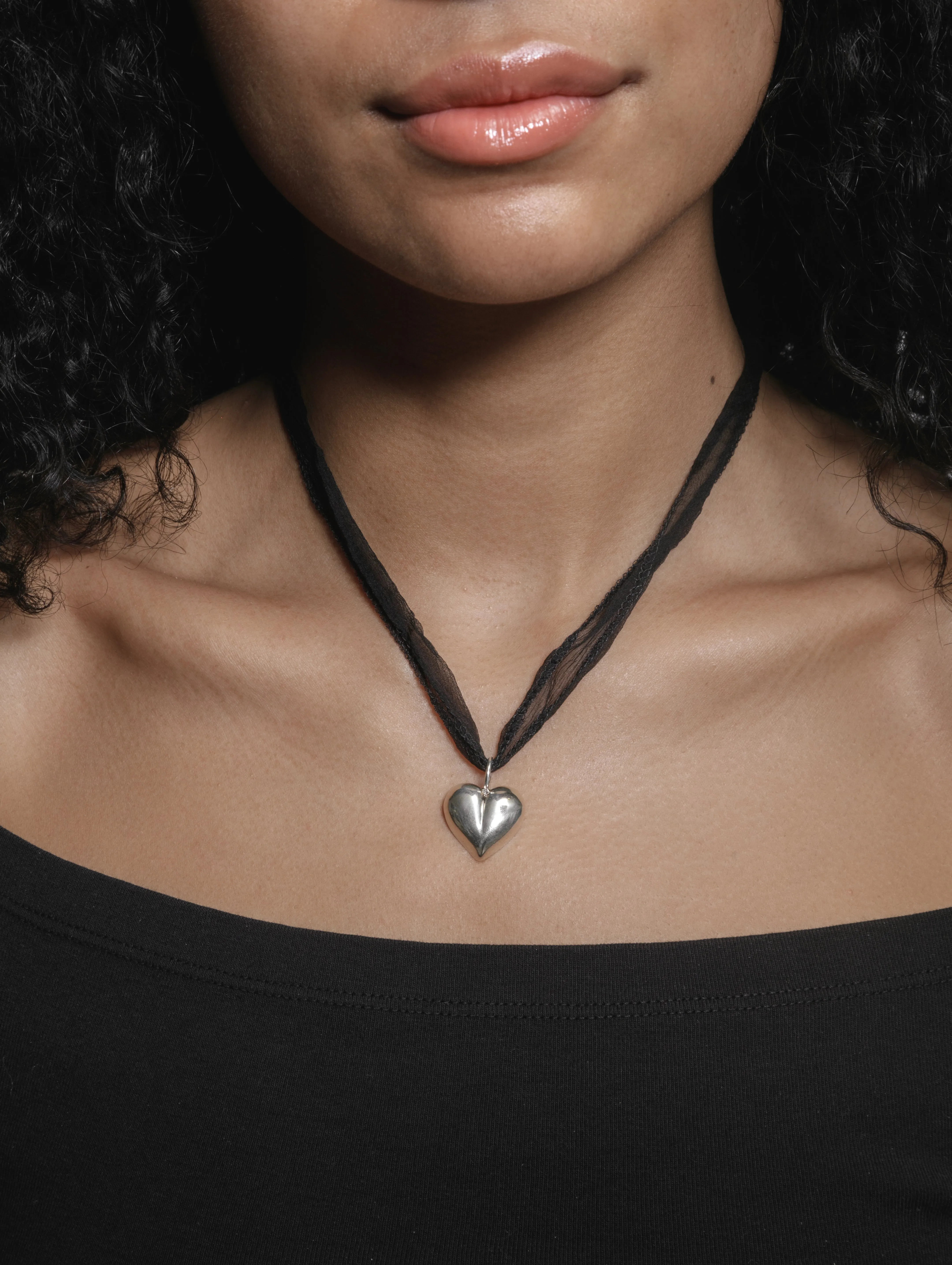 Joni Necklace in Black (Sample)