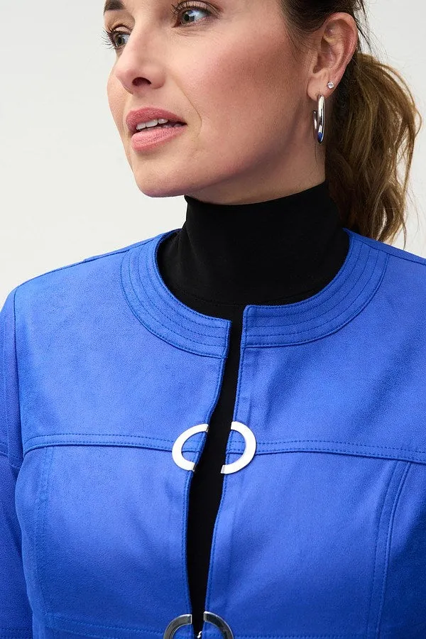 Joseph Ribkoff Sale, 222900 Metallic Suede Jacket