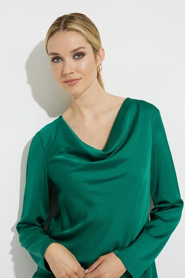 Joseph Ribkoff Sale, 224070 Drape Neck Top, 30% Off Regular Price