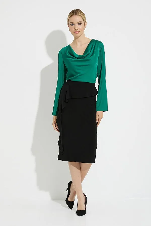 Joseph Ribkoff Sale, 224070 Drape Neck Top, 30% Off Regular Price