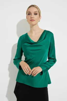 Joseph Ribkoff Sale, 224070 Drape Neck Top, 30% Off Regular Price