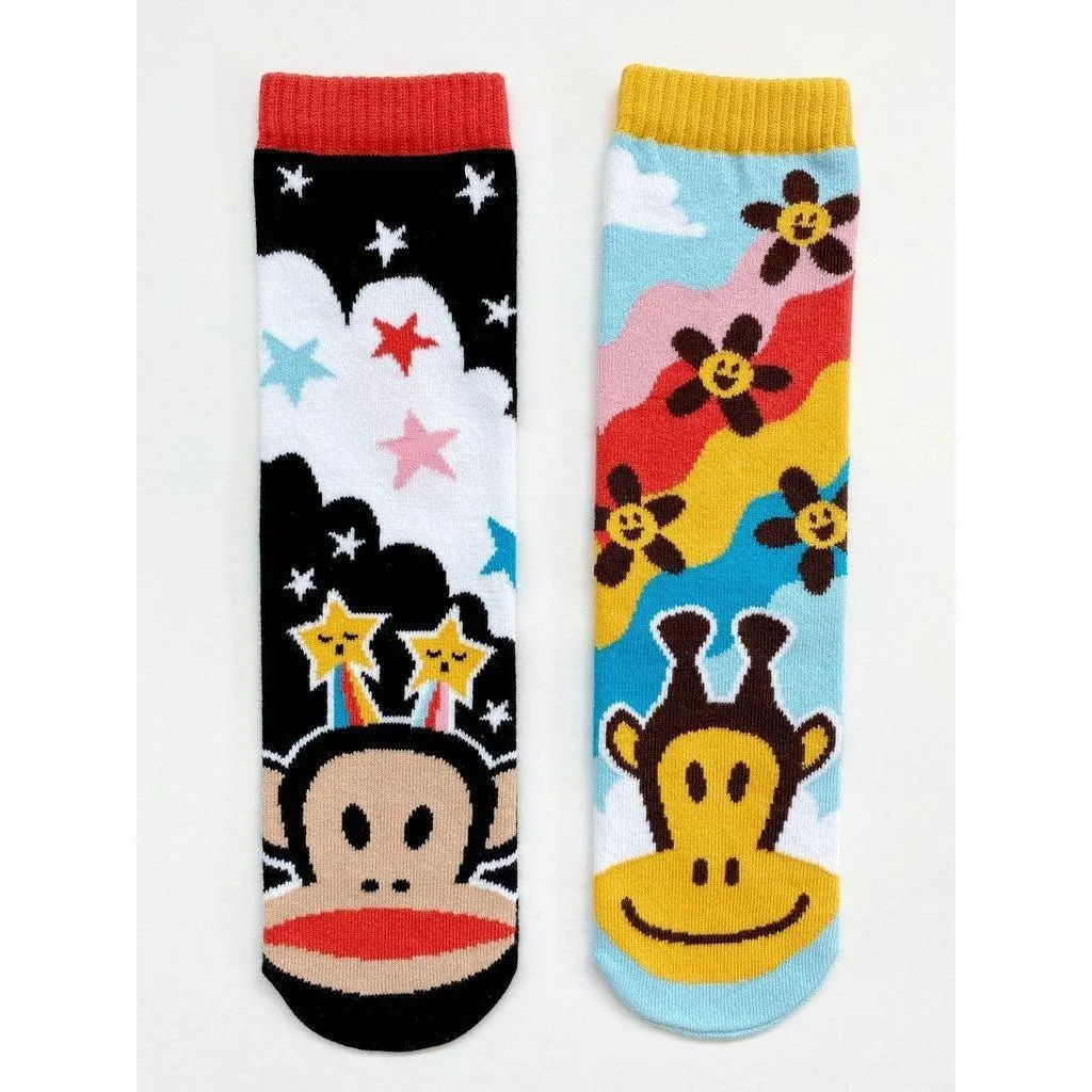 Julius & Clancy | Paul Frank Limited Edition | Kids Socks | Mismatched Cute Crazy Fun Socks