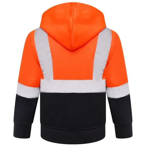 KIDS HOODY - ORANGE HI-VIS