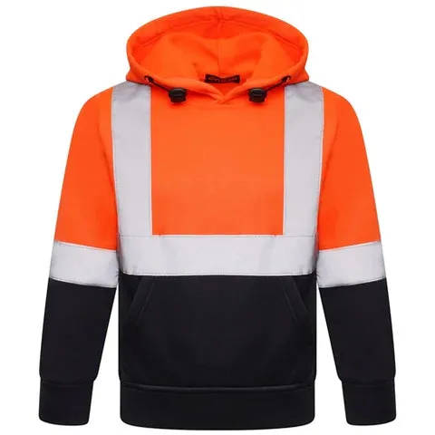 KIDS HOODY - ORANGE HI-VIS
