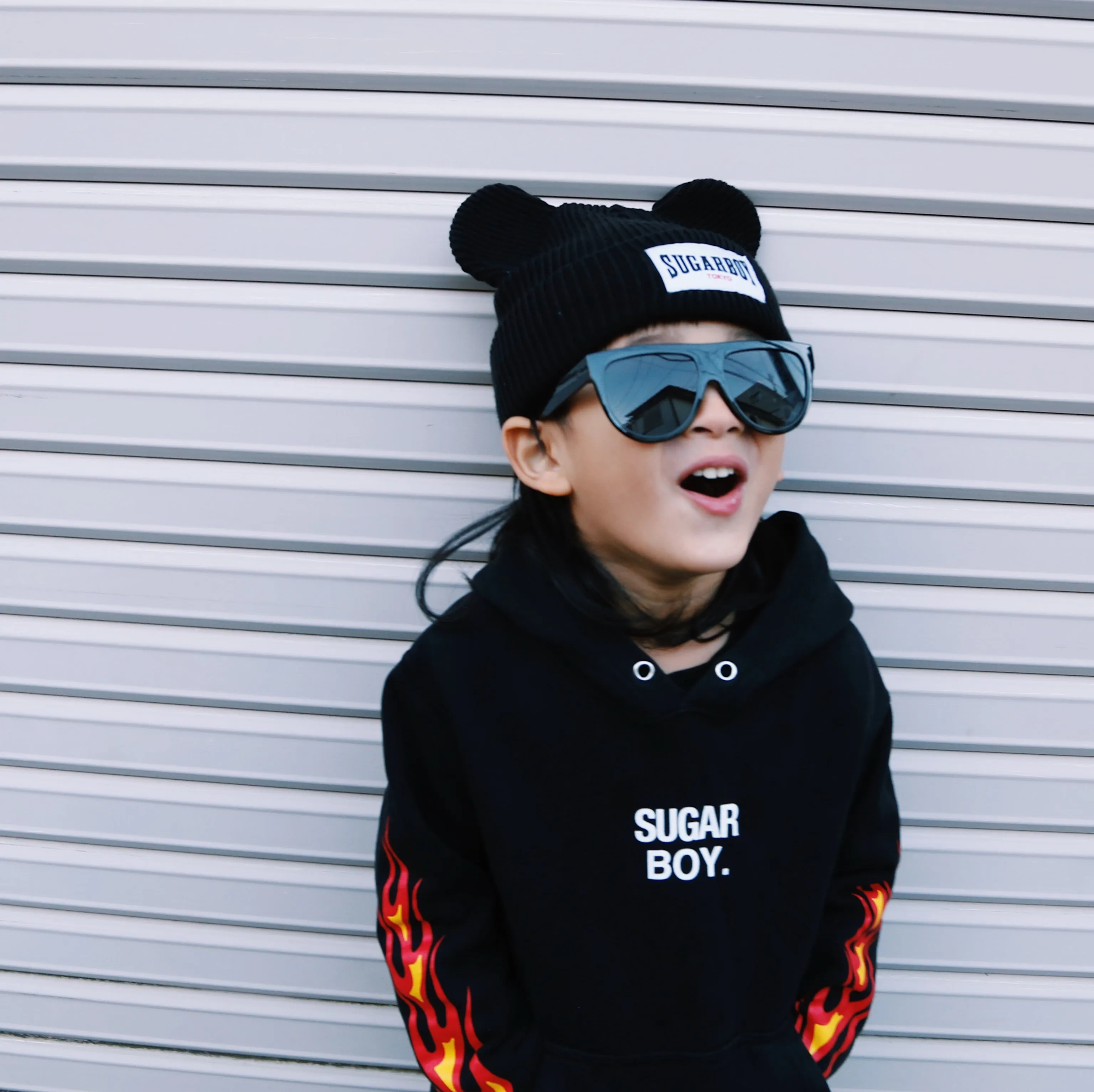 【KIDS】SUGAR BOY "MOUSE" BEANIE (BLACK)