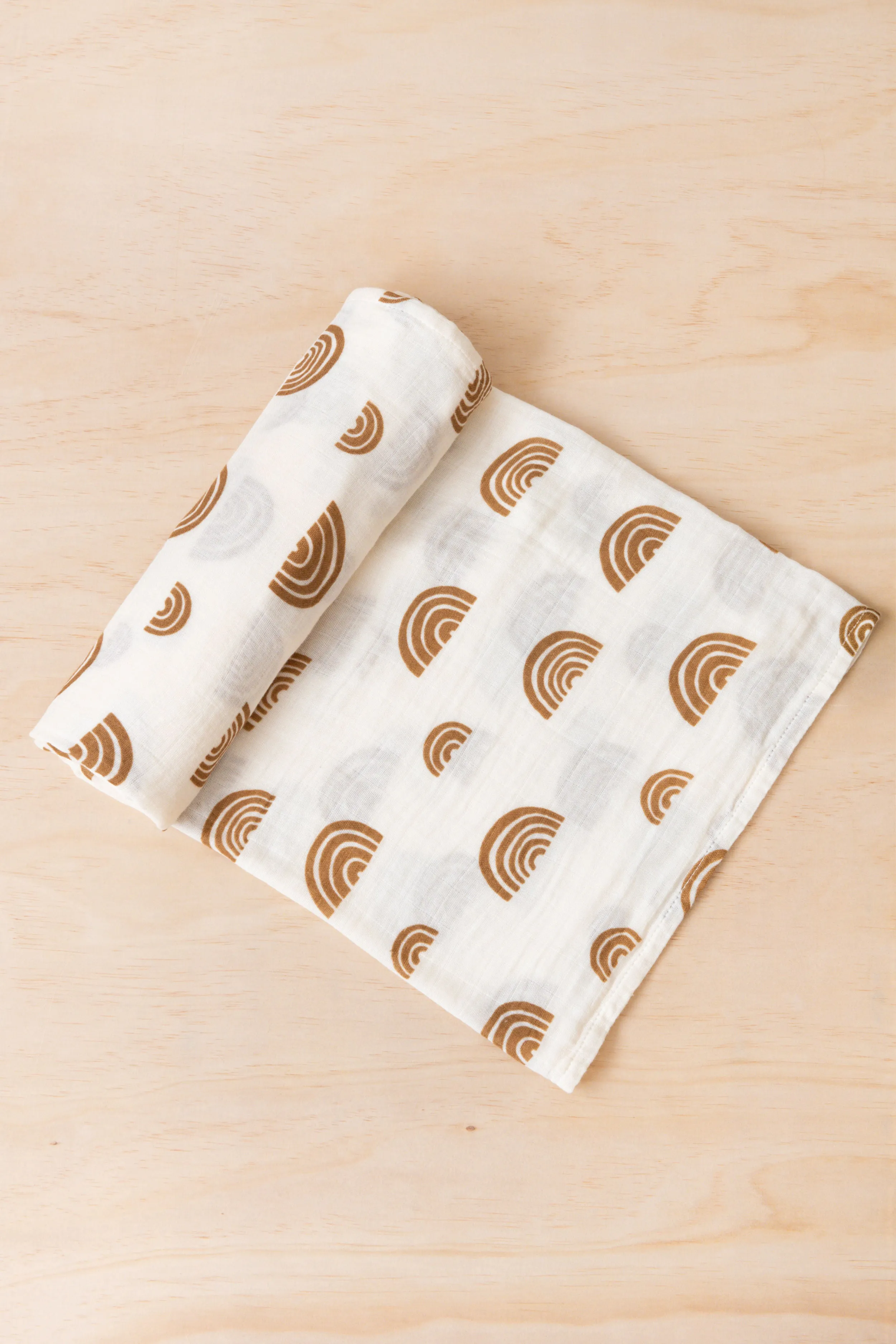 Kiin Baby Organic Rainbow Swaddle - Ivory