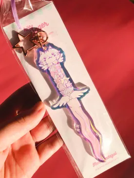 Kitty Dagger Holo Acrylic Charm