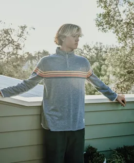 Navy Marle Long Island Quarter-Zip Raglan Sweatshirt
