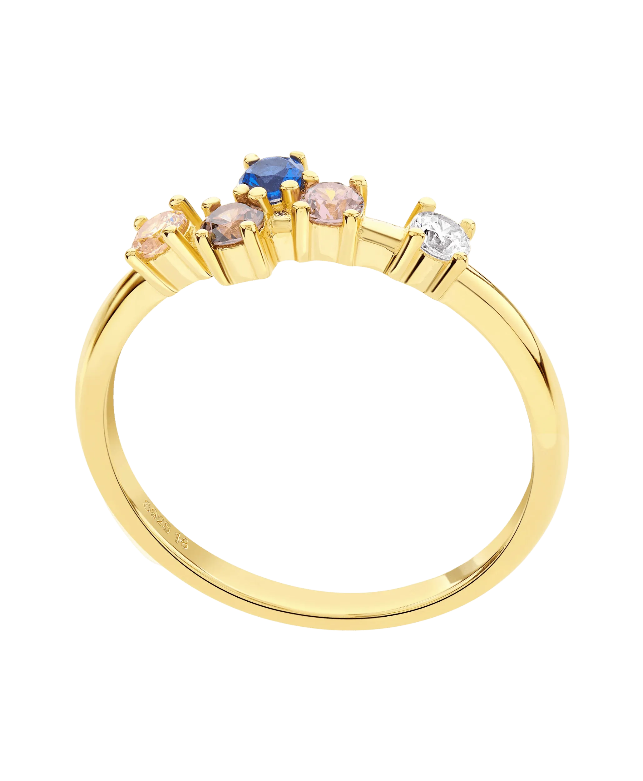 Lova Ring Multi 18ct Gold Plated