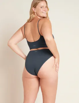 LYOLYTE Ribbed High Leg Brief - Storm