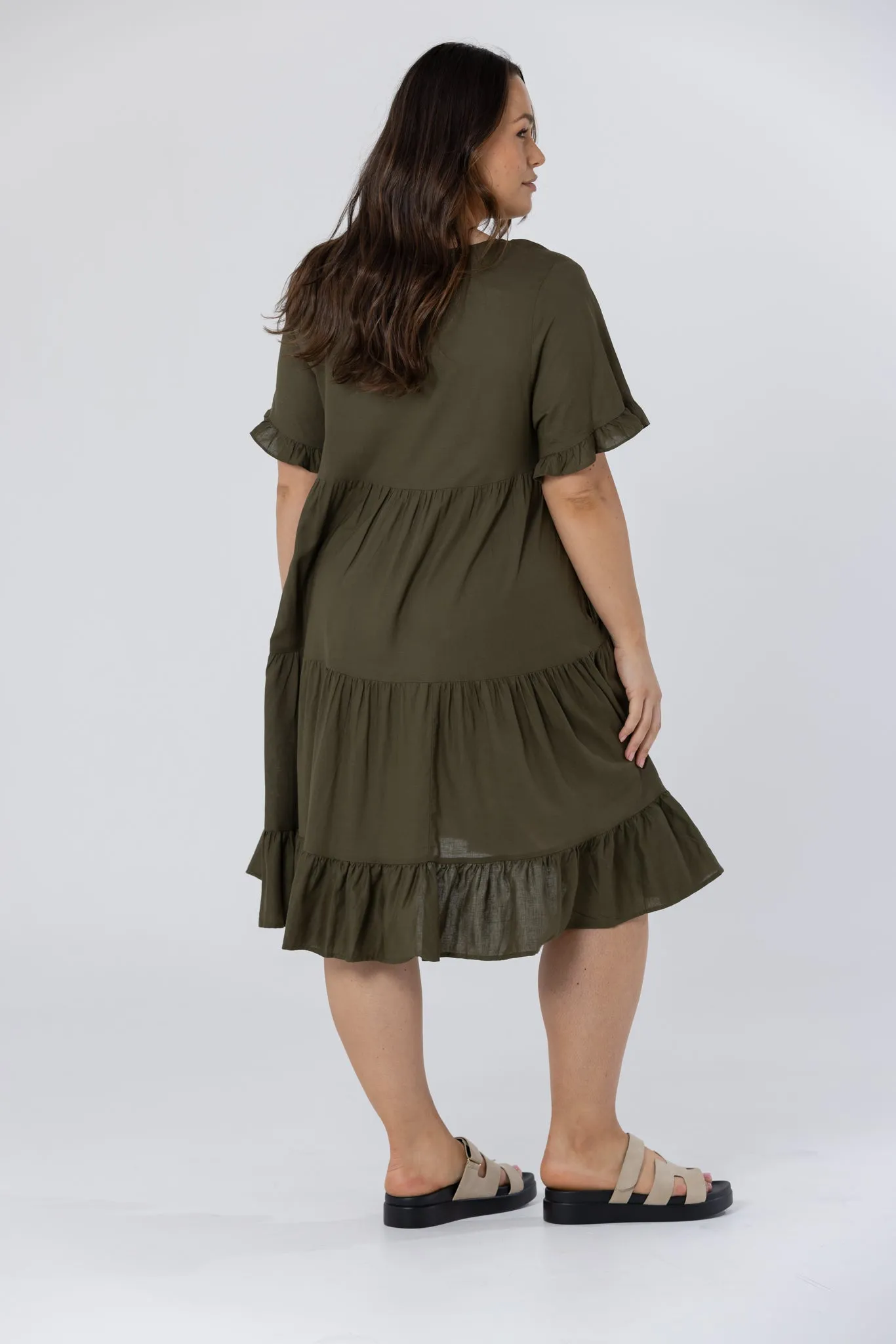 MALIA MINI DRESS - Khaki