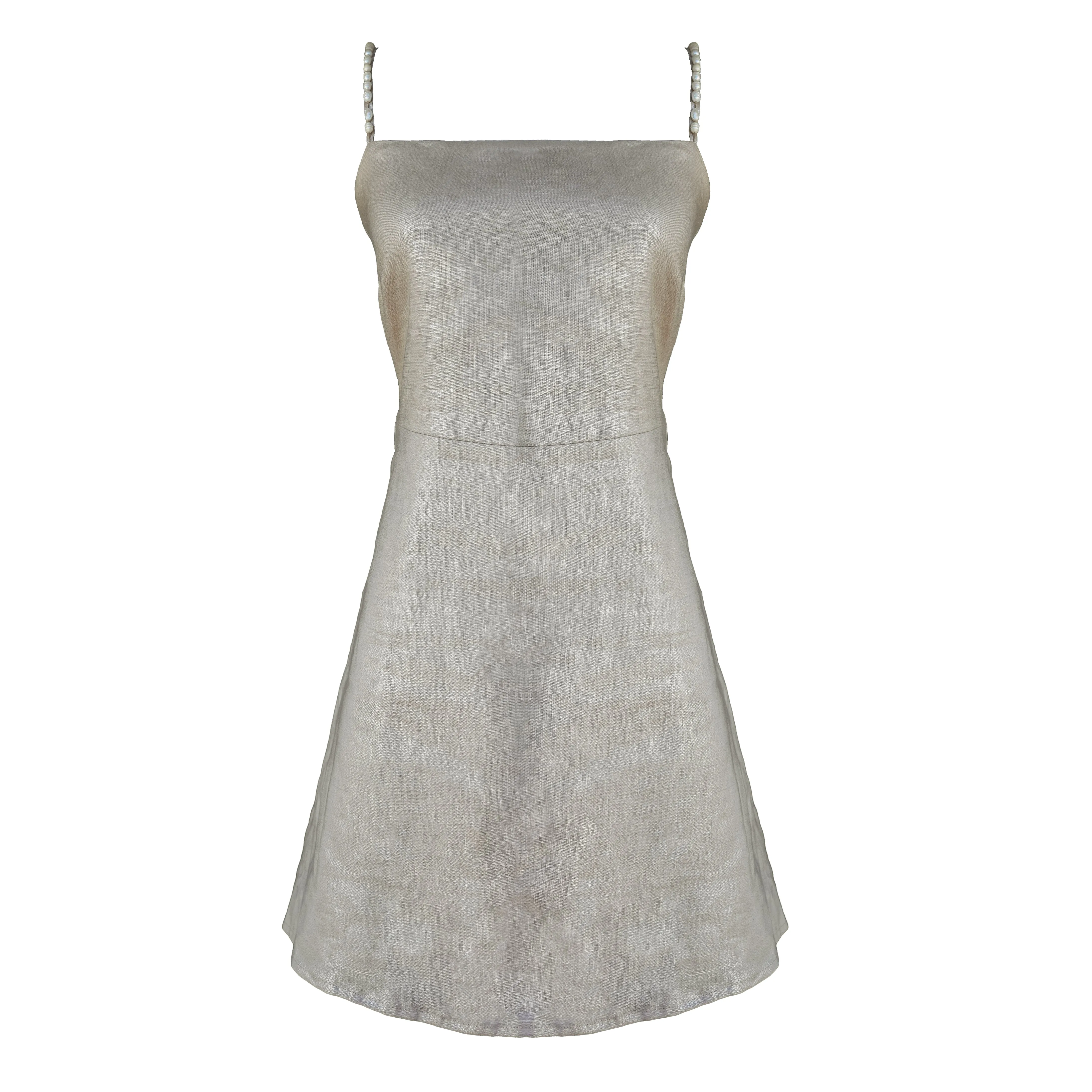 MASON'S DAUGHTER Sara Dress, Metallic Linen