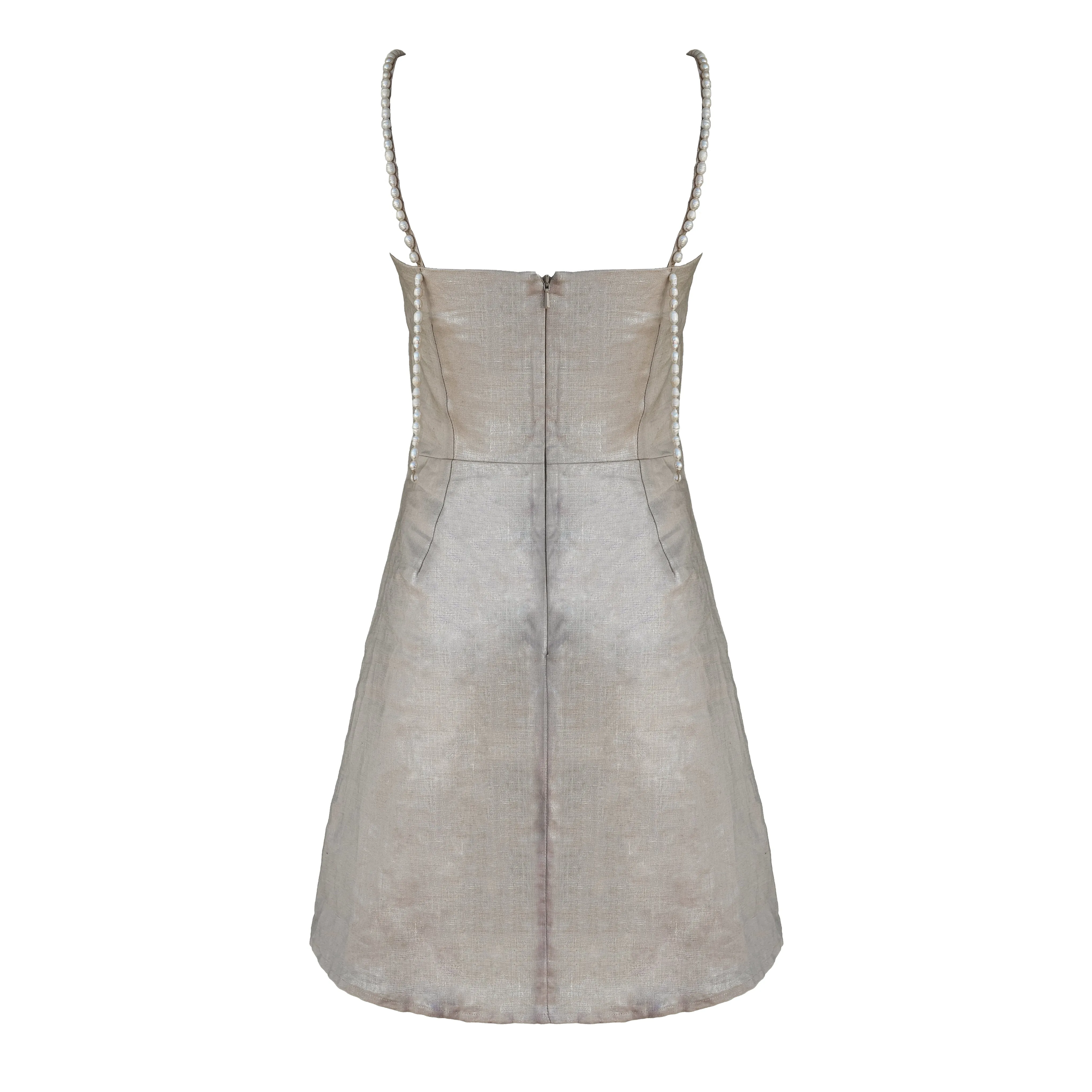 MASON'S DAUGHTER Sara Dress, Metallic Linen