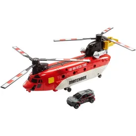 Enhanced Matchbox Power Launcher with Chinook Helicopter Toy