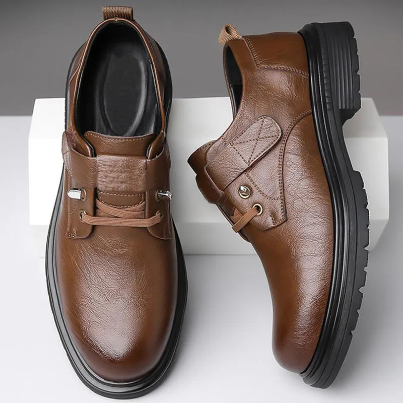 Men's Breathable Retro PU Leather Soft Sole Shoes44% OFF