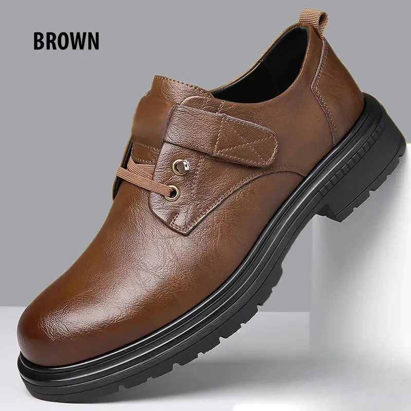 Men's Breathable Retro PU Leather Soft Sole Shoes44% OFF
