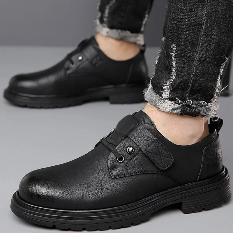 Men's Breathable Retro PU Leather Soft Sole Shoes44% OFF