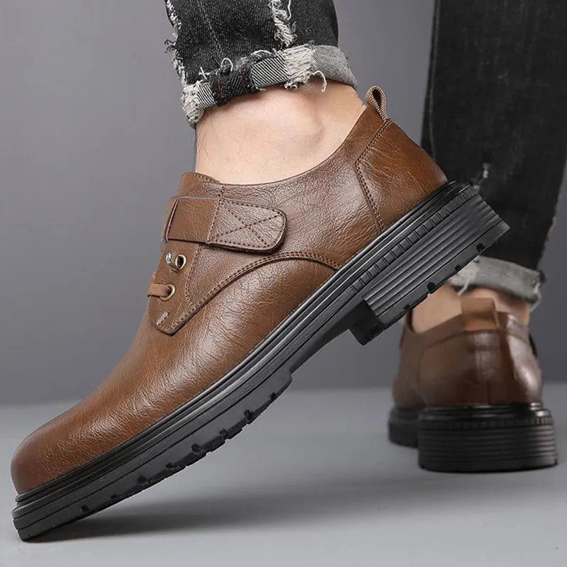 Men's Breathable Retro PU Leather Soft Sole Shoes44% OFF