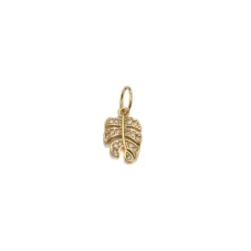 Monstera Leaf Charm