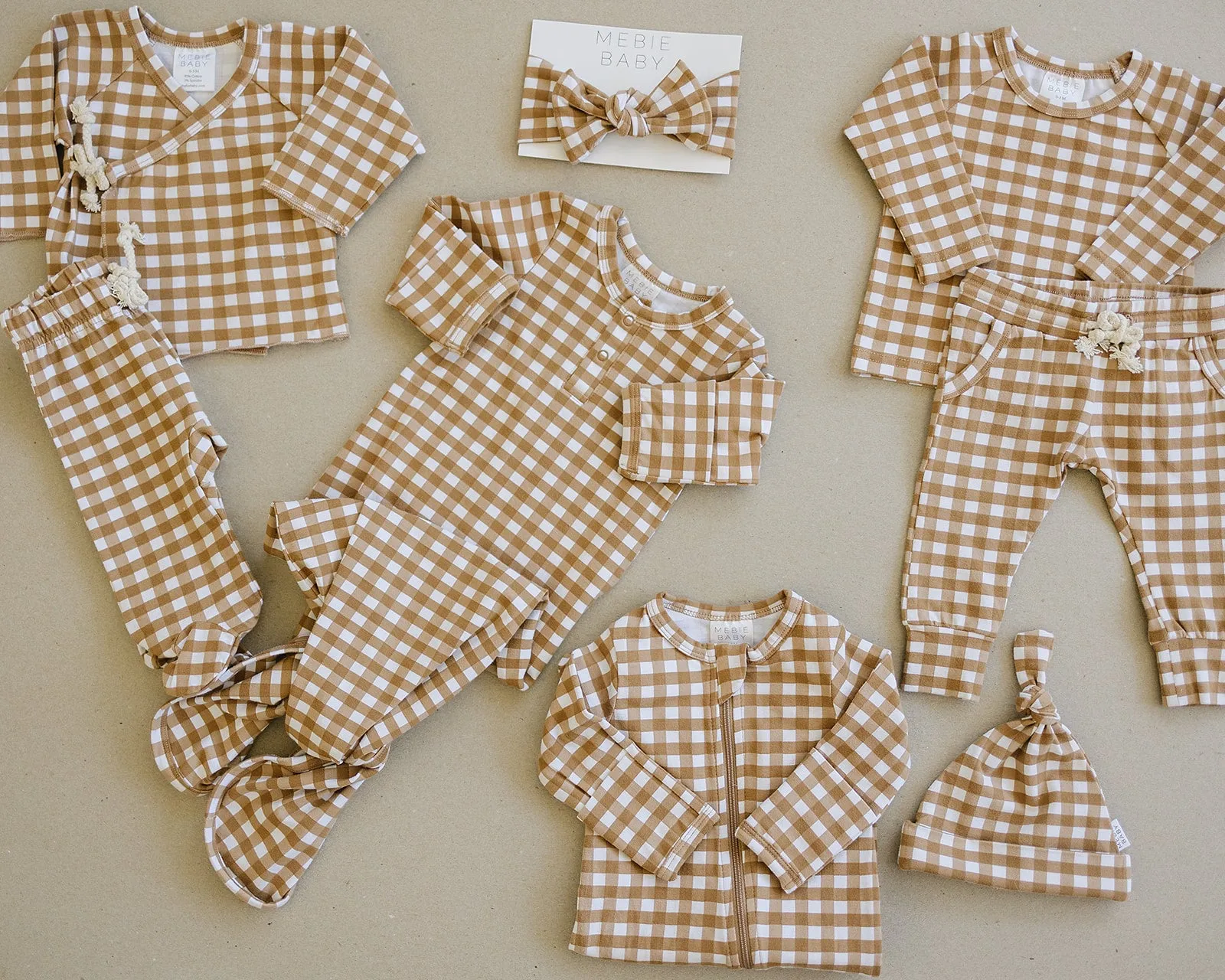 Mustard Gingham Head Wrap